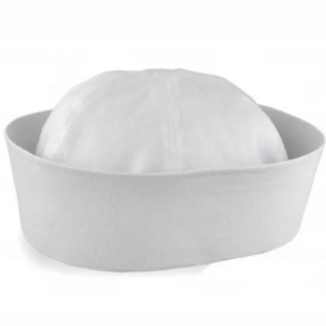 Sailor Marine Hat Hat White Captain Unisex Adult Party Dress Up Anchor Costume