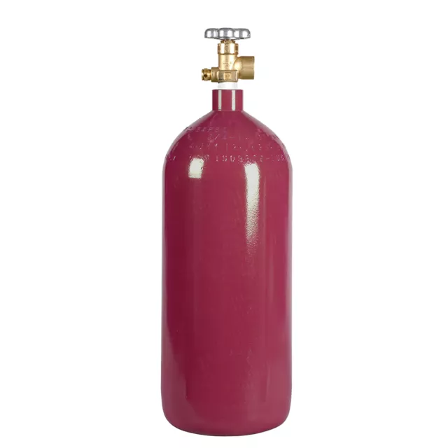 New 40 cu ft. Steel Nitrogen Cylinder Tank with CGA580 Valve CO2/Nitrogen Blend