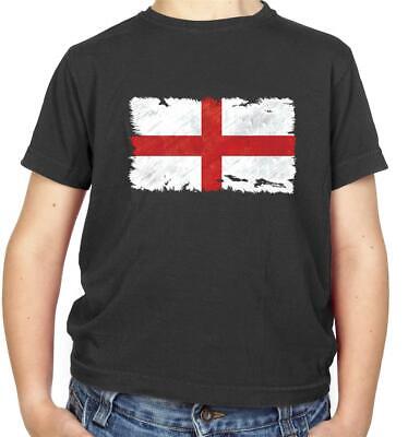 Inghilterra Bandiera Kids T-Shirt-St Georges Day-CALCIO-George-Bandiere - Saint