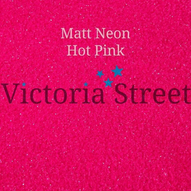Victoria Street Glitter - Neon Matte Hot Pink - Fine 0.008" / 0.2mm (Fuchsia)