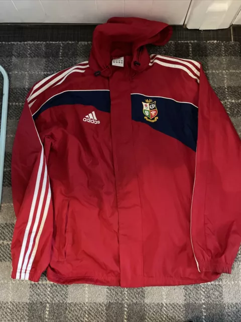 British Lions Adidas 2009 South Africa Training Tracksuit Jacket Size 34/36” BA2