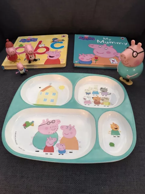 Peppa Pig Bundle Books,plate And Figures