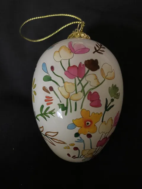 Pier One Le Bien Glass Egg Ornament