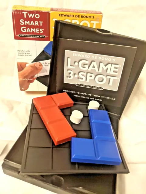 Fun & Fabulous 3 Spot & L Travel Games 2 - In - 1 Strategy Games 7Yrs+ 2 Players