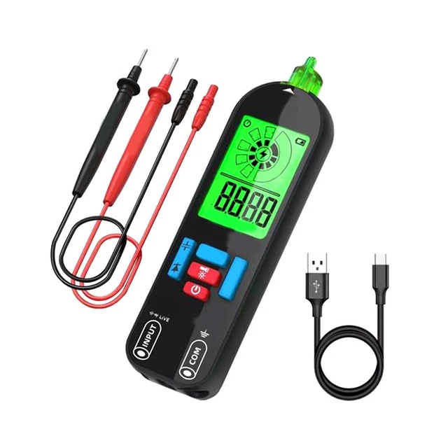 Multimeter Fire NON CONTACT FIRE Line Discrimination Multimeter with Two Color Display ...