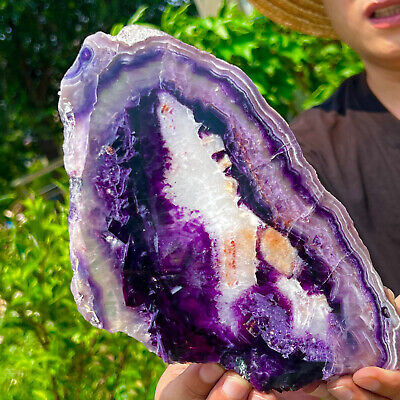 1.28LB Natural beautiful Rainbow Fluorite Crystal Rough stone specimens cure