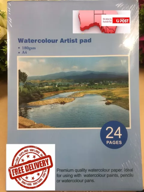 Leyton Watercolour Paper,100% Cotton 350gsm Artists' Quality Paper, Blank  Cards 