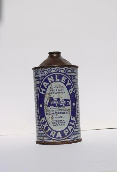 HANLEY'S  Extra Pale Ale - Quart Cone Top beer can