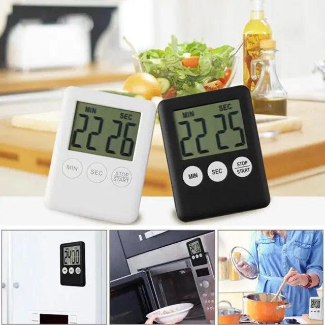 LCD Digital Kitchen Magnetic Cooking Timer Countdown Portable Clock Z7S5