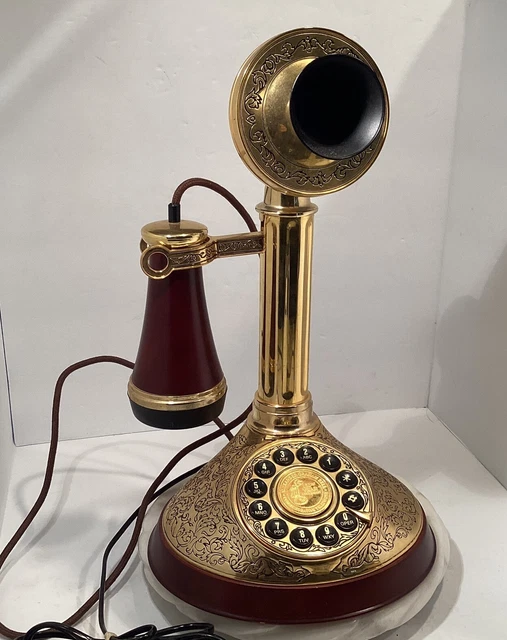 FRANKLIN MINT ALEXANDER Graham Bell Candlestick Telephone 150th