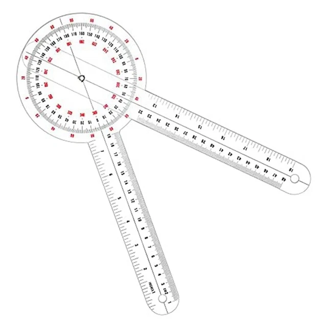 1 PCS Transparent Orthopedic Square Measuring Square 12-Inch Z3H6