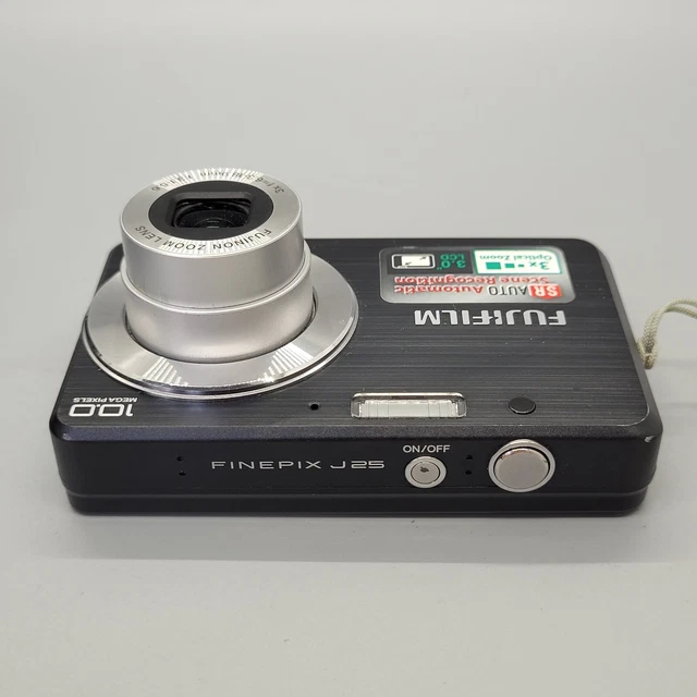 Fujifilm FinePix J25 10,0 megapixel fotocamera digitale compatta testata nera 13