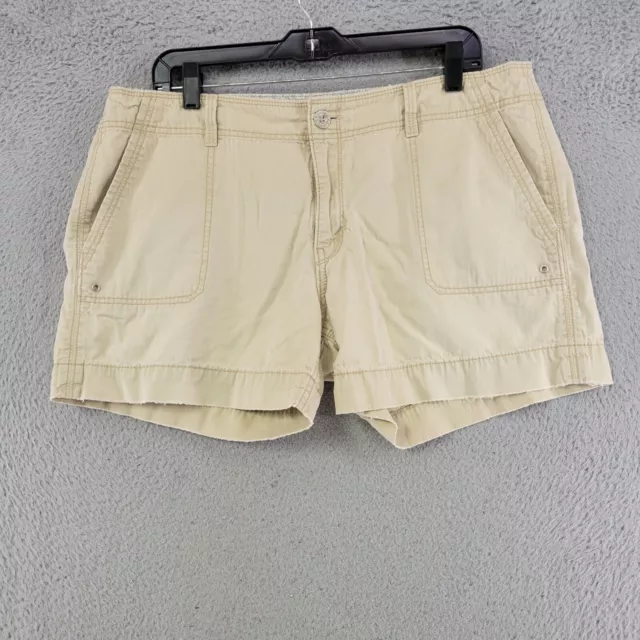 Levis Shorts Womens 14 Ivory Chino Flap Pockets Summer Casual Outdoors