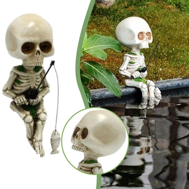Mini Skull Aquarium Decor for Bonsai Potted Plants and Ponds