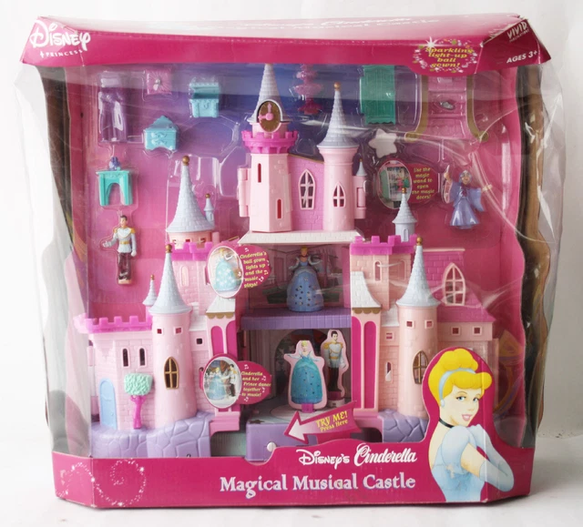 RARE CINDERELLA MAGICAL Musical Castle Palace Playset Disney Princess