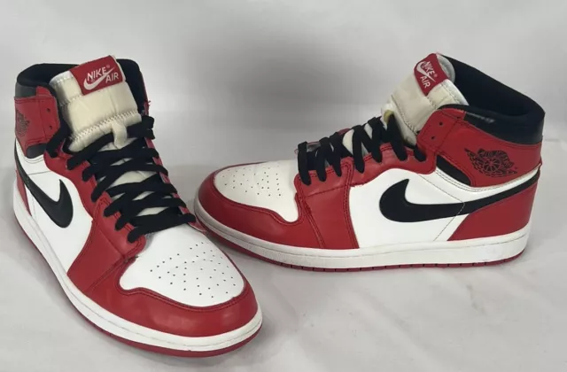 Nike Air Jordan 1 Retro OG High  (332558-163) Size 10 Men’s Red White Black