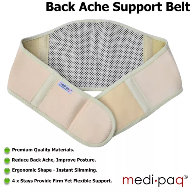 Lower Back Support Belt Brace Magnetic Ache Pain Relief Posture Corrector UK 3