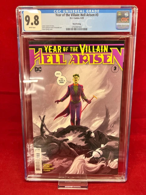 Year of the Villain: Hell Arisen #3 CGC 9.8 DC Comics 3rd Printing Joker 2020