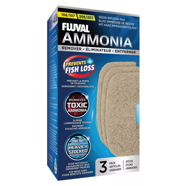 Fluval Ammoniac Dissolvant pour Filtre 107/207, Neuf