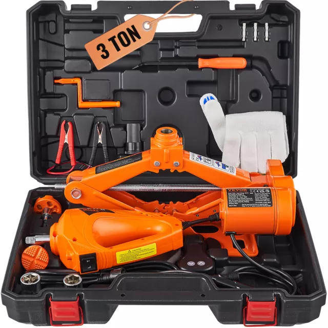 VEVOR ELECTRIC CAR Jack Floor Jack 3 Ton Electric Scissor Jack Car 