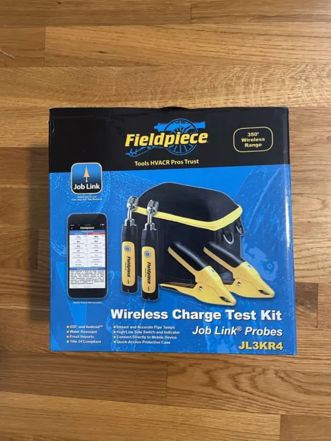 Fieldpiece Job Link Probes Wireless Charge Test Kit - JL3KR4 - Brand New
