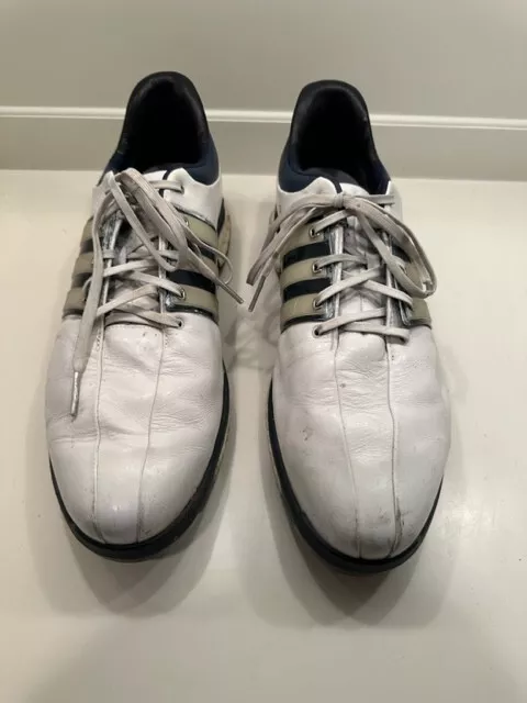 ADIDAS BOOST GOLF Shoes. White w/ Blue. (Men US 13) $1.99 - PicClick
