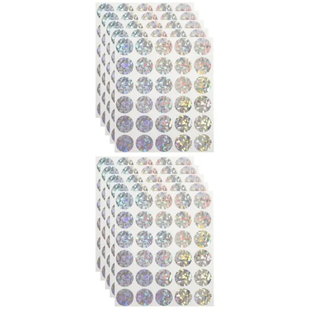 10 Sheets Glitter Stickers Lottery Ticket Scratcher Tool Card