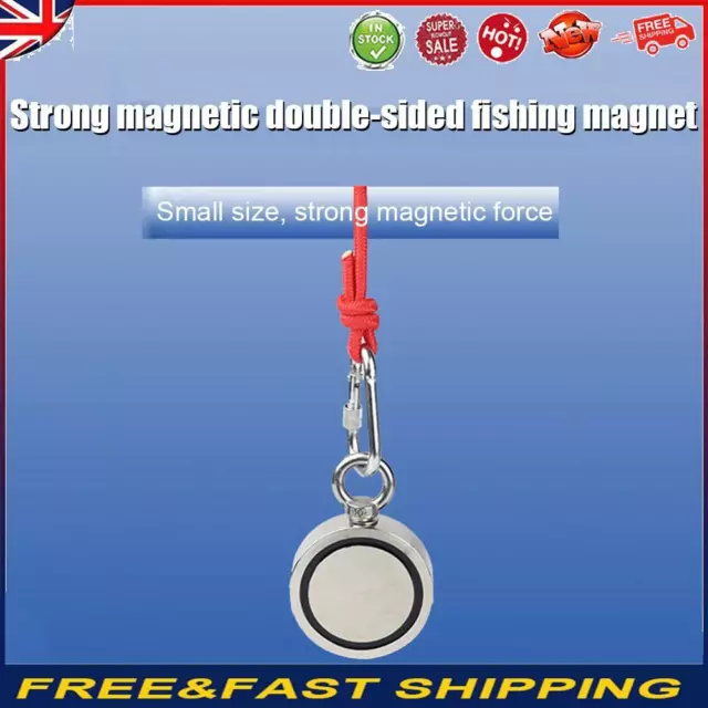 Magnet Fishing Kit Double Sided Fishing Kit+20M Rope Deep Sea Fishing Underwater