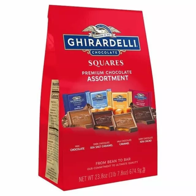 Ghirardelli Chocolate Squares Premium Chocolate Assortment 23.8 oz Sweets Candy