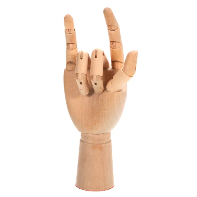 7" Wooden Hand Model, Artist Mannequin Right Hand Model Flexible Movable