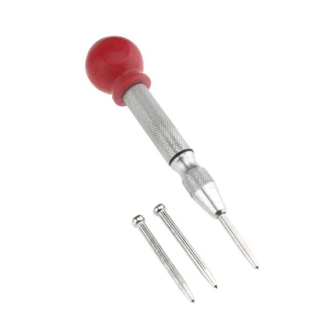 1 Centre Ponch + 2 Acier Trempé Remplacement Point for Marquage Poinçonnage Wood
