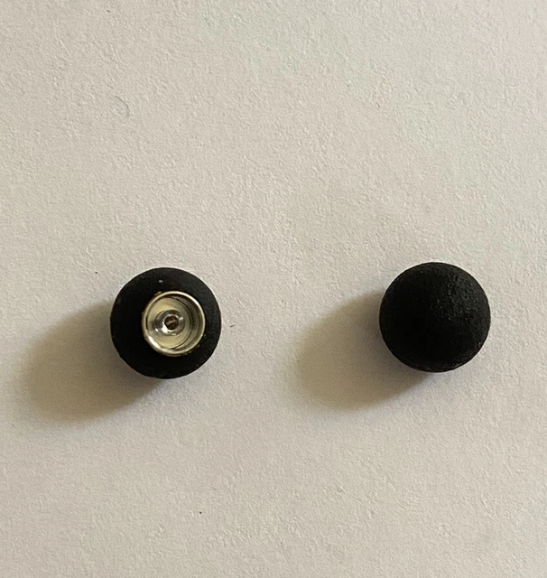 Couronne De Remplacement Pour Montre LIP - Noir - 6,8 Mm - Vintage/NOS (New Old Stock)