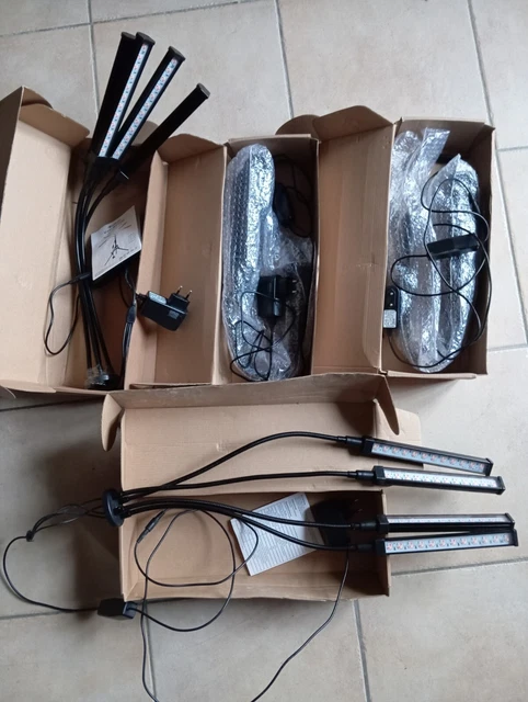 4 lampes araignées horticole 768 leds