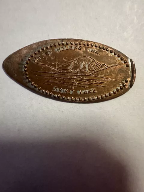 MT. ST. Helens Spirit Lake, WA Elongated Smashed Coin Penny
