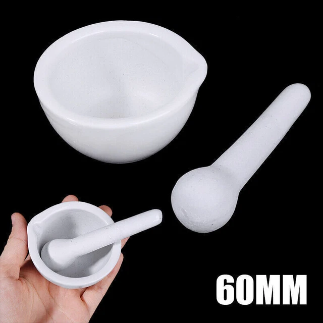 Céramique Porcelaine Mortier Pilon Mix Grind Bowl Set Mills Ail Mixing - 6