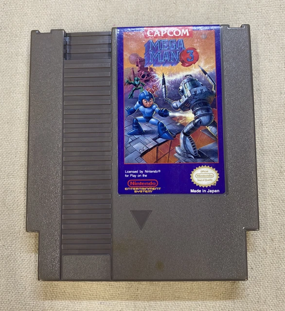 MEGA MAN 3 (NES Nintendo Entertainment System, 1990) TESTÉ, FONCTIONNEL