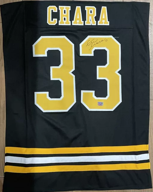 Zdeno Chara Boston Bruins Signed Autographed 2013 St Patrick's Day Jersey  16x20