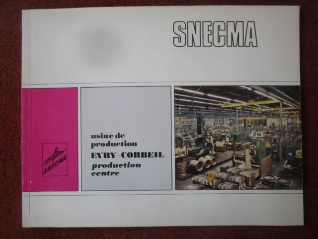 1971 Plaquette Snecma Evry-Corbeil Usine Production Moteur Aviation Engine