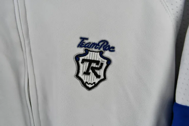 Rocawear Team Roc Mens White/Blue Full Zip Sweatshirt Size L 2
