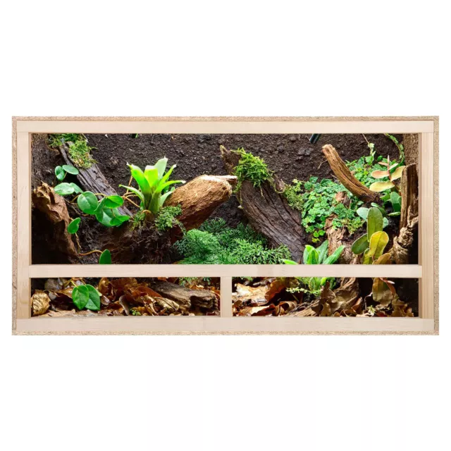 Repiterra® Terrarium Seitenbelüftung Holzterrarium OSB Holz Terrarien 80x50x50cm