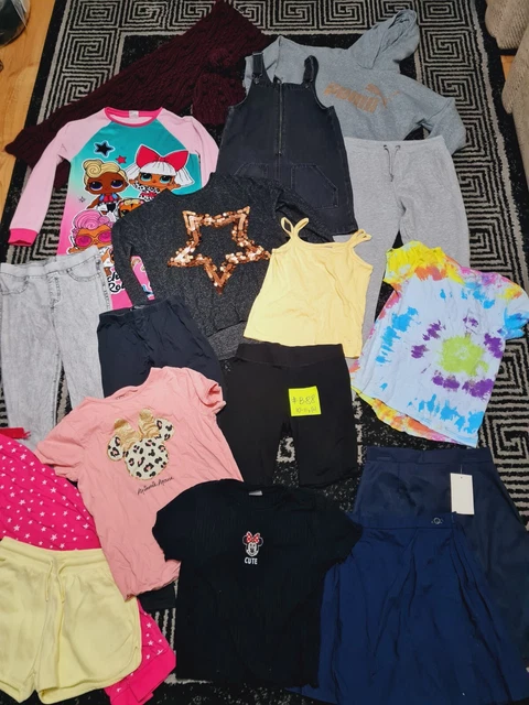 #B88 Enorme pacchetto di vestiti per ragazze 10-11 anni NEXT GEORGE PUMA LOL F&F H&M YD