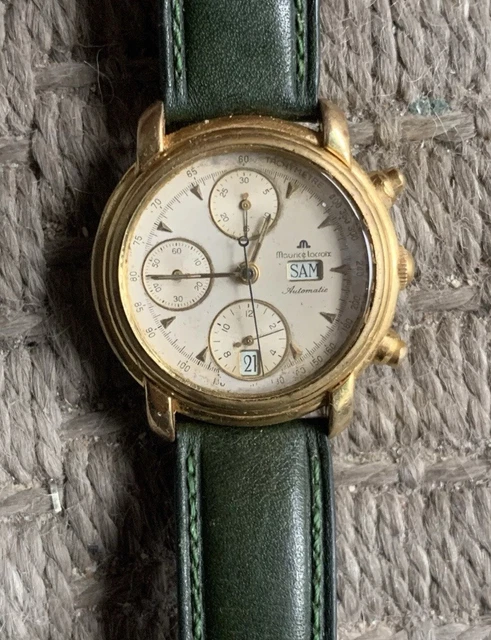 Montre Vintage American Time Swiss Made - Mouvement à 1 Bijou, Cadran Vent - Or - Occasion
