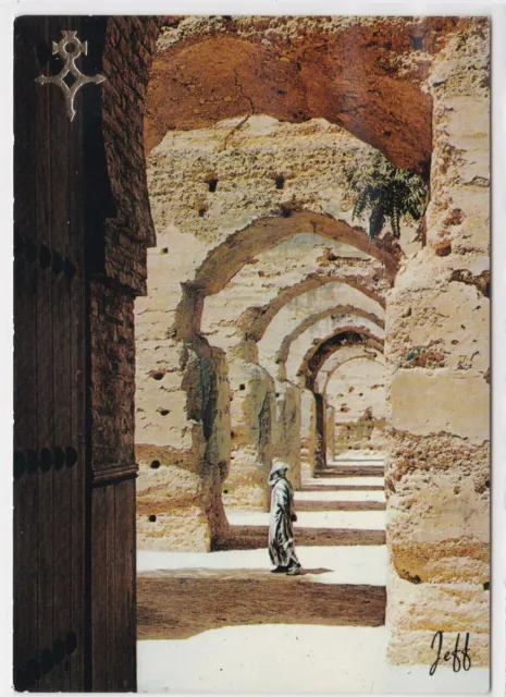 Cpsm Morocco Meknes Antique Stables Of Moulay Ismail Color Postcard