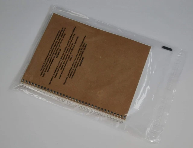 9X12 100 Poly Bags Resealable Suffocation Warning Clear Merchandise 1.5 Mil Shir