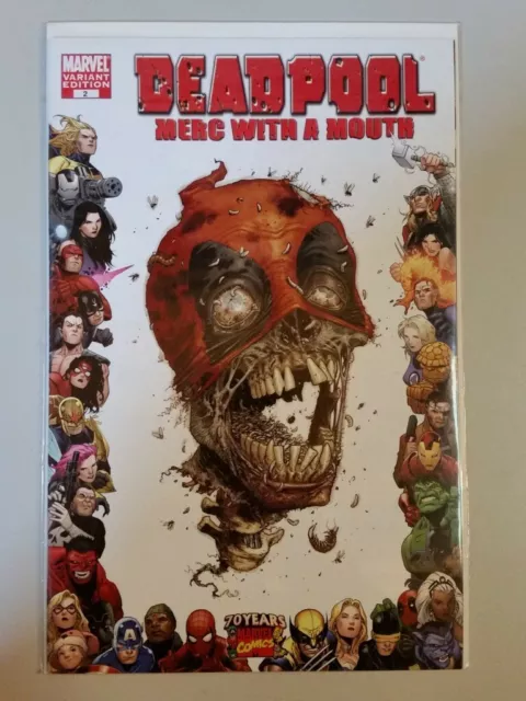 Deadpool Merc With A Mouth #2 Marvel Variant October 2009 Nm+ (9.6 Or Better)