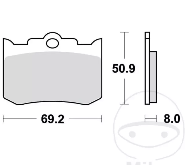 Bremsklötze Bremsbeläge für RST Bremszangen Harley PM 125x4 137x4 TRW MCB653RQ 2