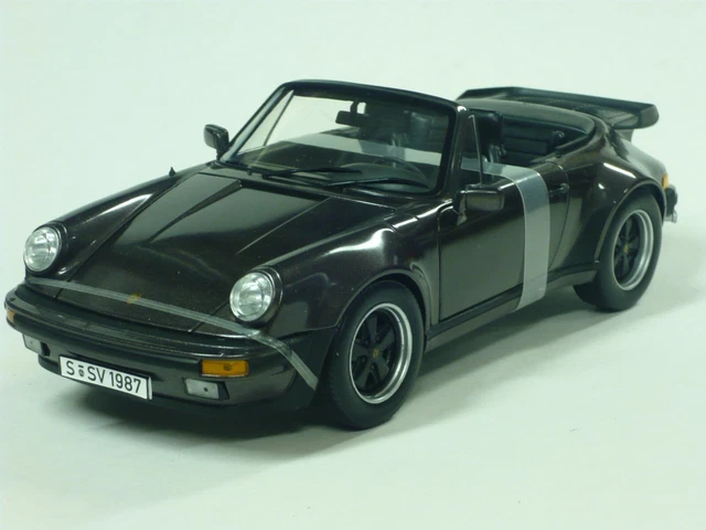 Porsche 911 / 997 Turbo Cabriolet noire MOMO Édition Norev 1/18