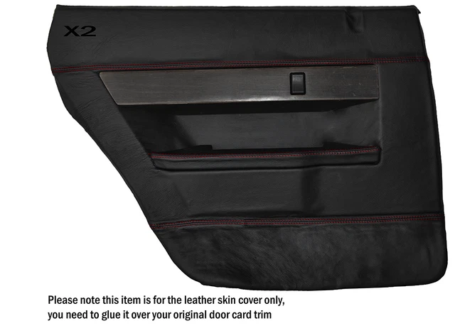 thumbnail image 2 of Aforce Auto Red Stitch Leather Door Card Covers For BMW E36 Coupe 1991-1998 2 of 2