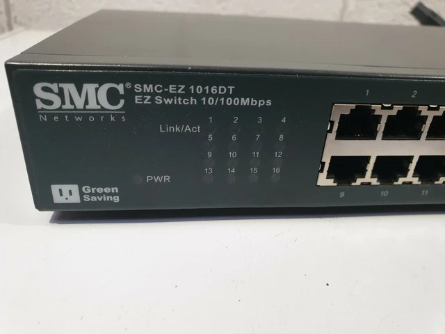 Switch Ethernet SMC SMC-EZ1016DT 16 Ports 10/100 – Occasion Fonctionnelle