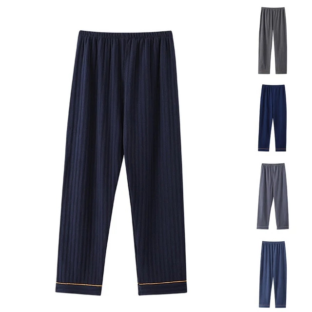 Pigiama da uomo vestiti fondo traspirante abbigliamento per la casa pantaloni larghi da salotto modale